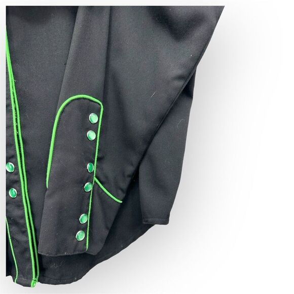 Vintage Scully XL Western Shirt Long Sleeve Embroidered Snap Button-up - Picture 4 of 7